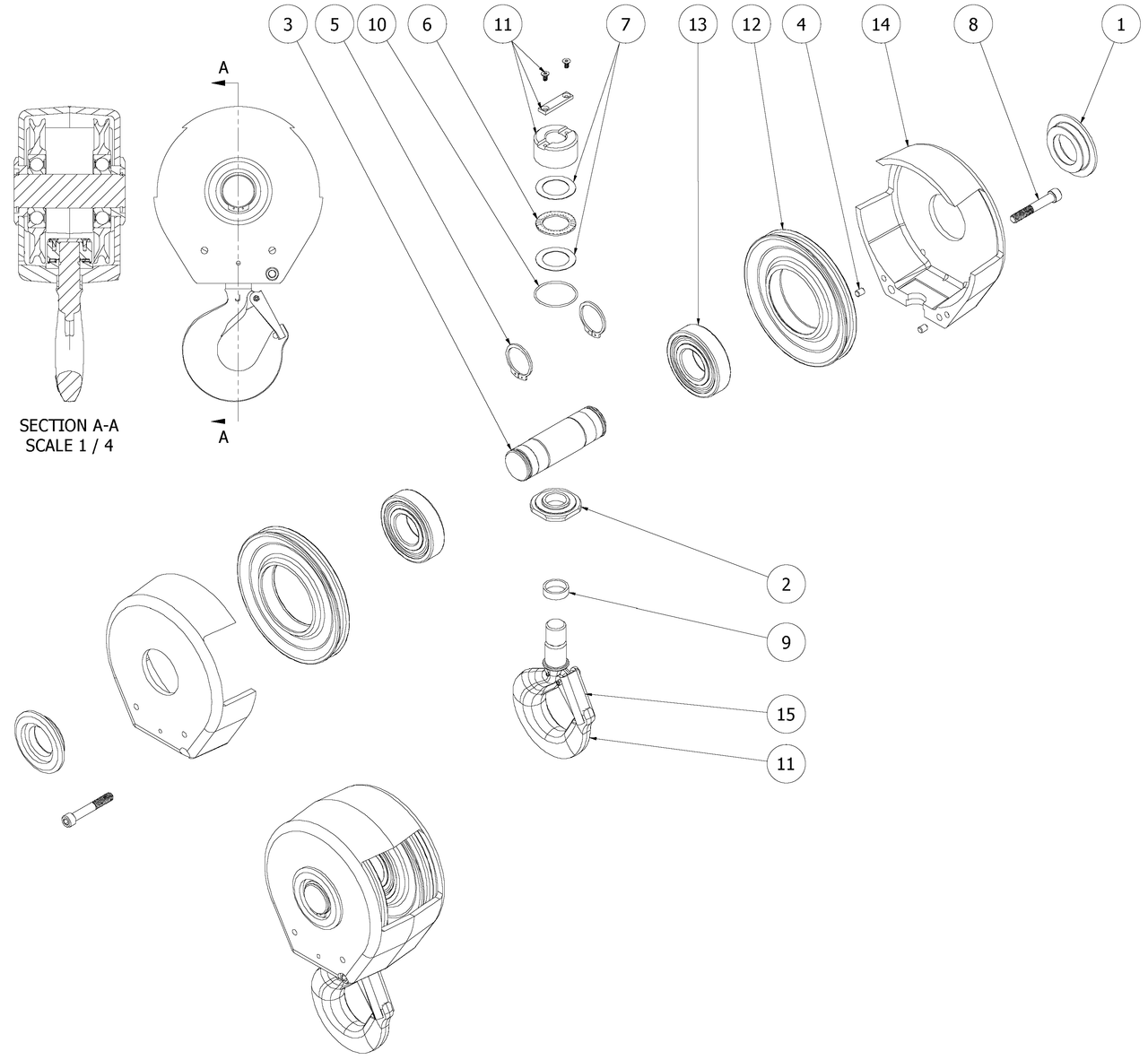 Shop All Hoist Parts Detroit Hoist Parts DB 2PD 5 Ton Wire Rope